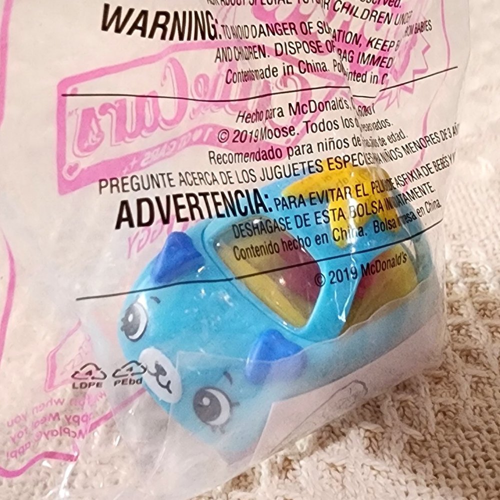 McDonalds 2019 Happy Meal Toy: Shopkins Cutie Cars BEACH BUGGY #6 - NEW - Picture 3 of 6
